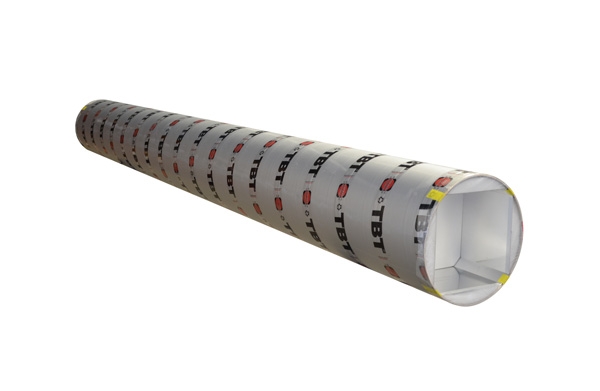 Coffrage de poteau en carton carré ou rectangle lisse - angles coupés - Référence 660_conf_1