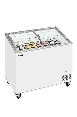 Congélateur coffre avec couvercles coulissants vitrés bombés - 230 L | Tefcold - IC301SCEB_1