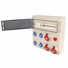 Mcidstx227 - Armoires électriques de chantier - H2MC - Fil incandescent 650°C - Coffret d'alimentation tri 16A/32A_1