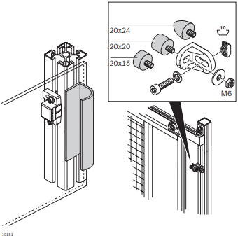 Profilé de manipulation en aluminium anodisé - pour capots, tiroirs ou portes - longueurs 50 à 3000 mm_1