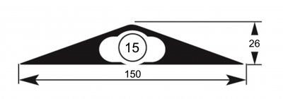 Protège câbles 1 canal - VOLGA DUO 15_1