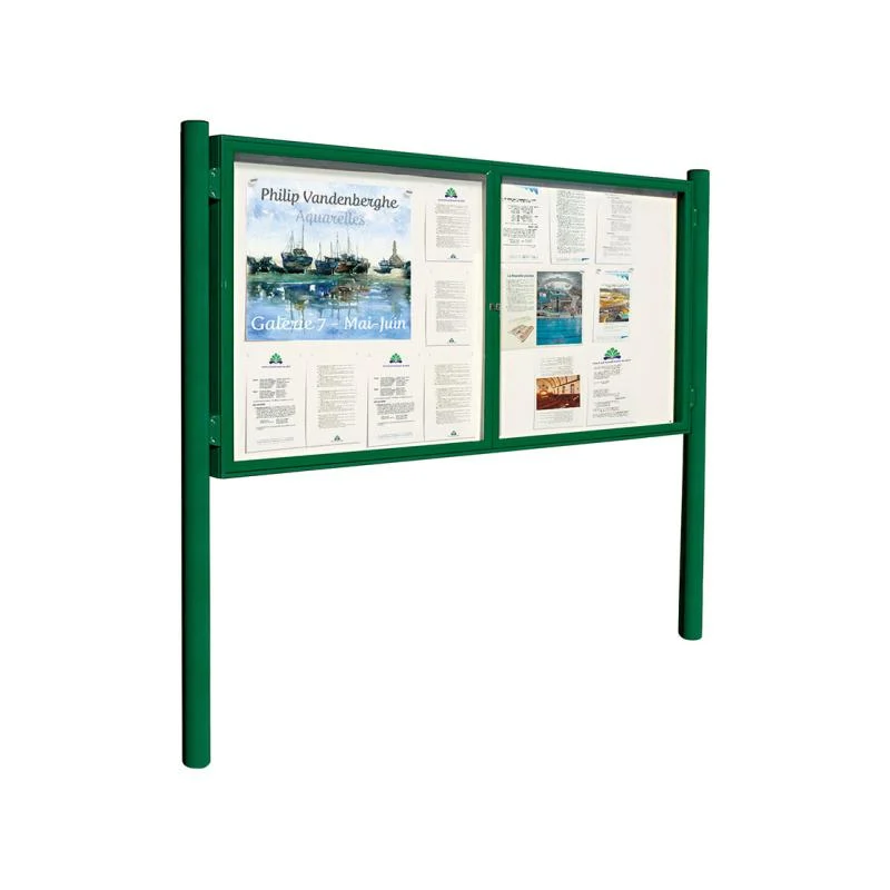 Vitrine 1000 poteaux ronds diam. 76 mm_1