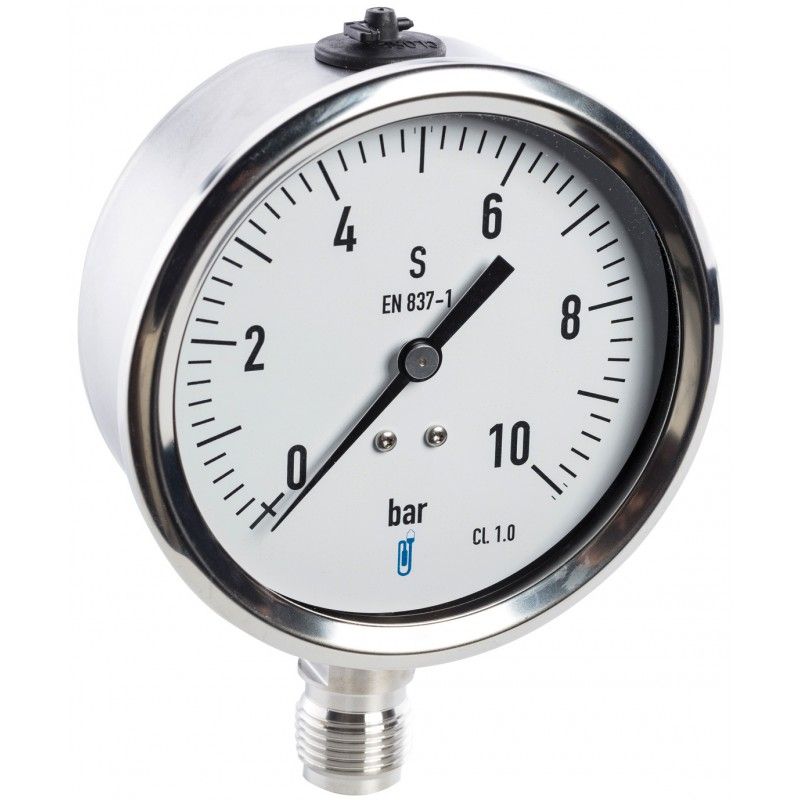 Manomètre à tube de bourdon Distrilabo 235 - Ø100 - inox 316L - classe 1 - IP65 - pour fluide corrosif_1