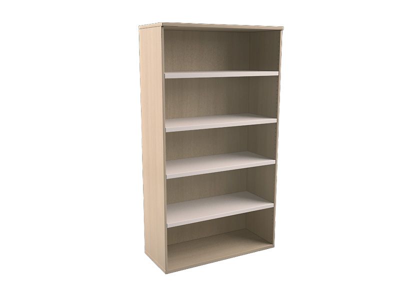 Armoire ouverte Ilia - L120 x H197 x P45 cm en bois mélaminé et métal, plusieurs coloris_1