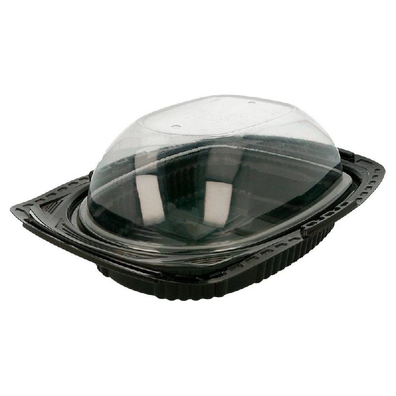 Boîte pour poulet grillé fond noir et poignées PP 22x16,5x11,2cm - par 150_1