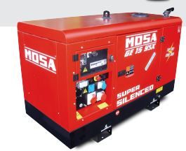 Groupe électrogène diesel MOSA GE 15 YSX - Triphasé 14 kVA - Super insonorisé avec réservoir 55L et autonomie 21h_1