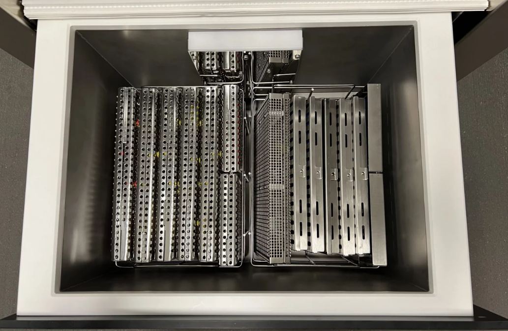 Laveur automatique à ultrasons SNC Slide 30 K7 - Modèle tiroir incorporable sous plan de travail vrac/cassettes - Gamasonic_1