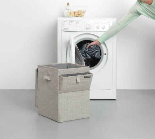 Panier à linge empilable Brabantia 35 litres - Grey - Tri efficace et compact_1