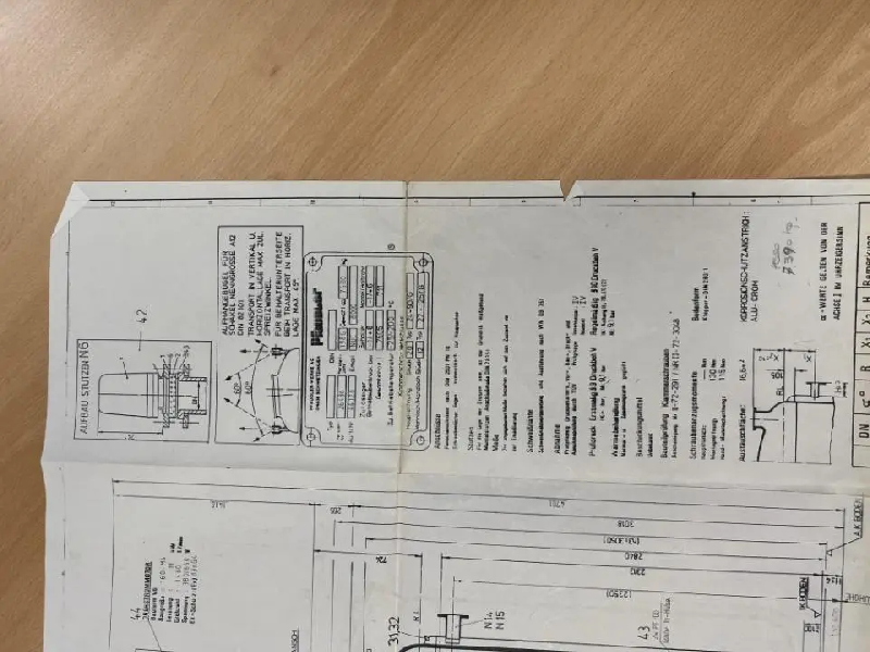 Réacteur émail Pfaudler ce 6 300 litres avec agitation et veste d'occasion - référence : C9201_1