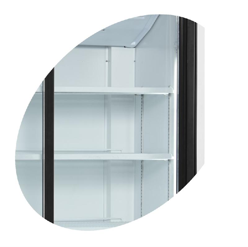 Réfrigérateur vitré Blanc RAL9016 - | Tefcold - FS1002S_1