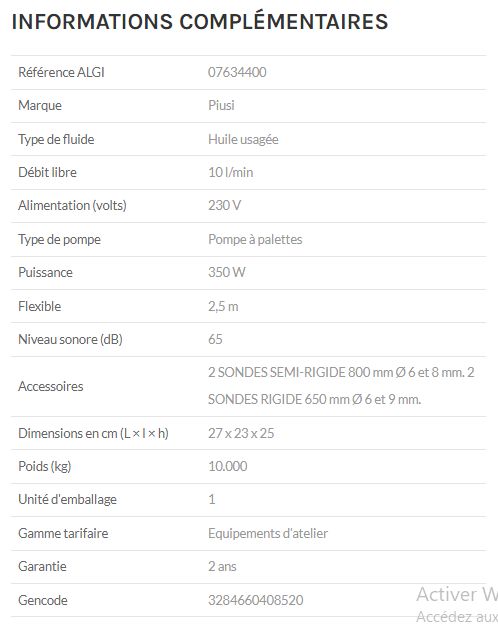 Aspirateur pour huile moteur - Piusi - 350 W - Vidangeur mural électrique avec système d'arrêt automatique_1