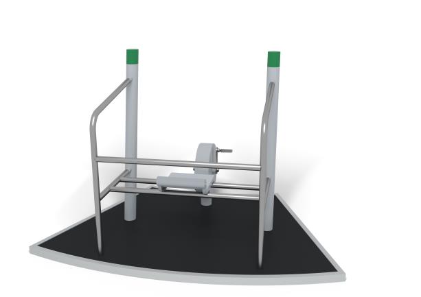 Équipement de fitness extérieur - Vélo assis - Sportpoint HAGS 8065155 - Montage sur dalle ou plot béton_1