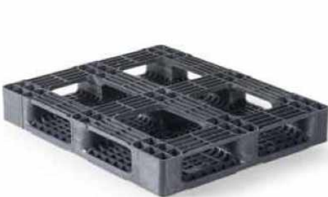 Palette plastique lourde Planetpal B mix 10A12 HR6RR - Ref PA-LO-0122 - 1000x1200 mm - 6 semelles - 22.5 Kg - Charges jusqu'à 7500 Kg_1