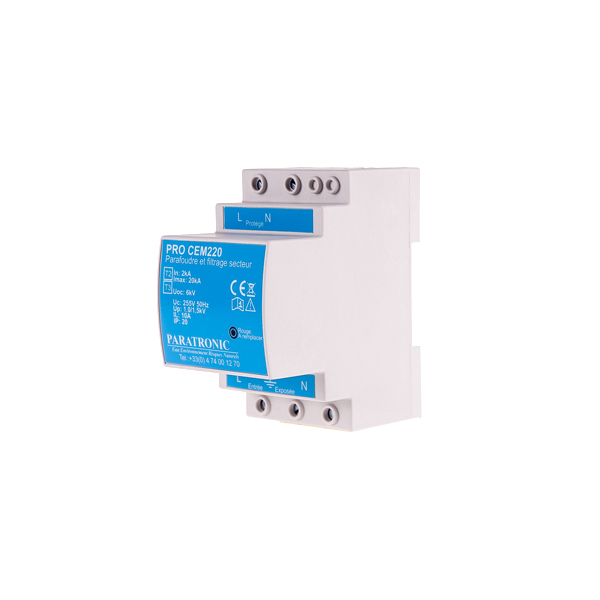 Protections foudre et CEM - PRO CEM220 - 230V, filtrage secteur 240V, type II / III - Imax 20 kA_1