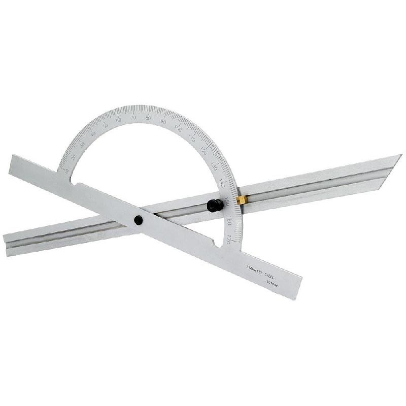 Rapporteur d'angle à règle coulissante - Ø200 x 400 mm - INOX chromé mat_1