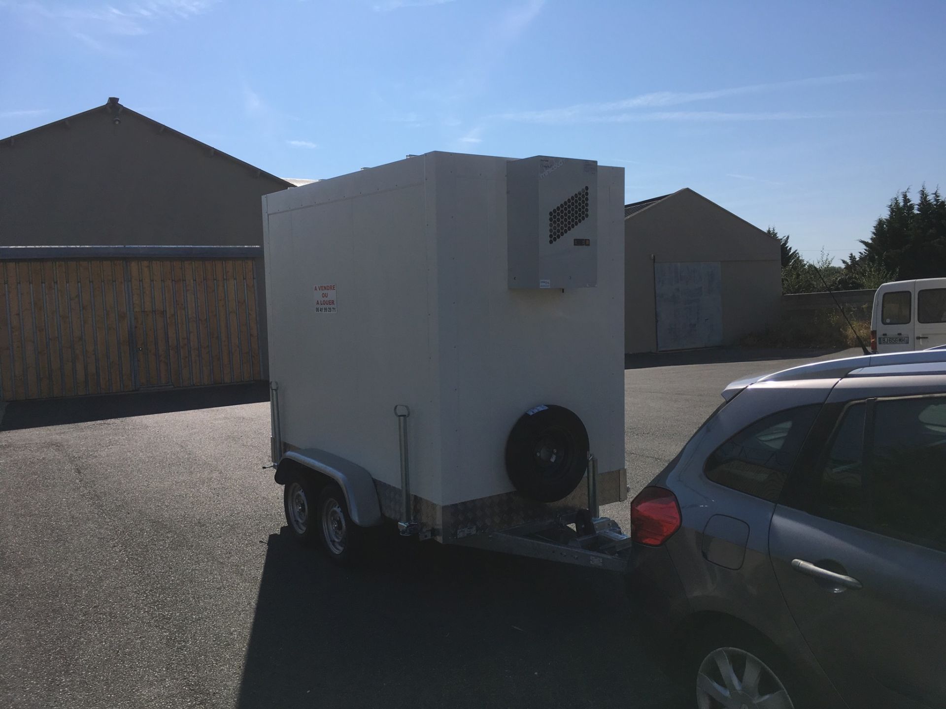 Remorque frigorifique double essieu 1300kg - RAPHA 21 - PTAC 2500kg - Température 0 à 5°C_1