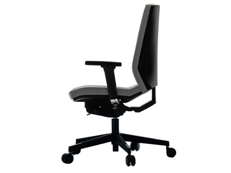 Fauteuil de bureau Omega - Rembourrage en mousse polyuréthane - Revêtement polyester - Accoudoirs réglables 3D_1