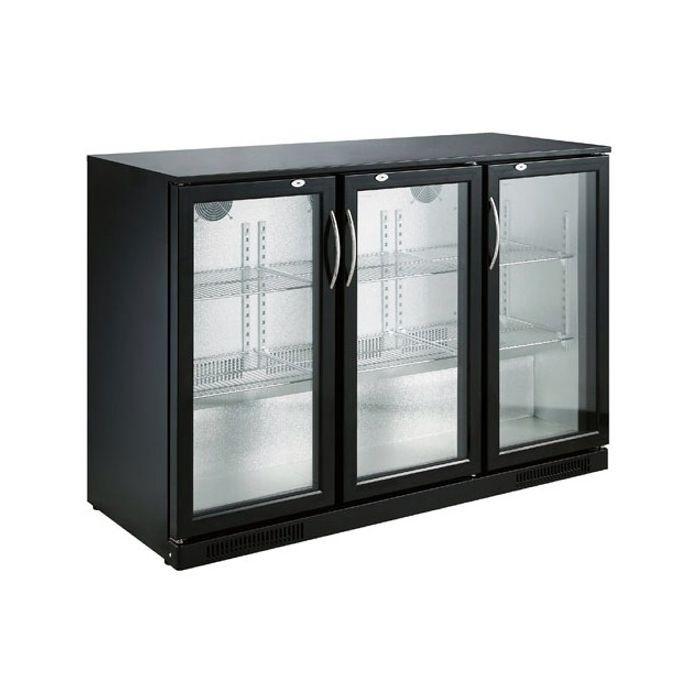 Arrière bar réfrigérée noir 3 portes l1335 7455.1310 COMBISTEEL_1