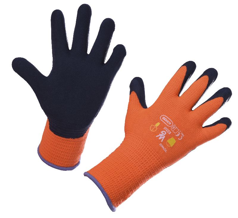 Gants de protection en latex pour enfant - rouge bordeaux, 8-11 ans - hydrofuge et ajustés_1