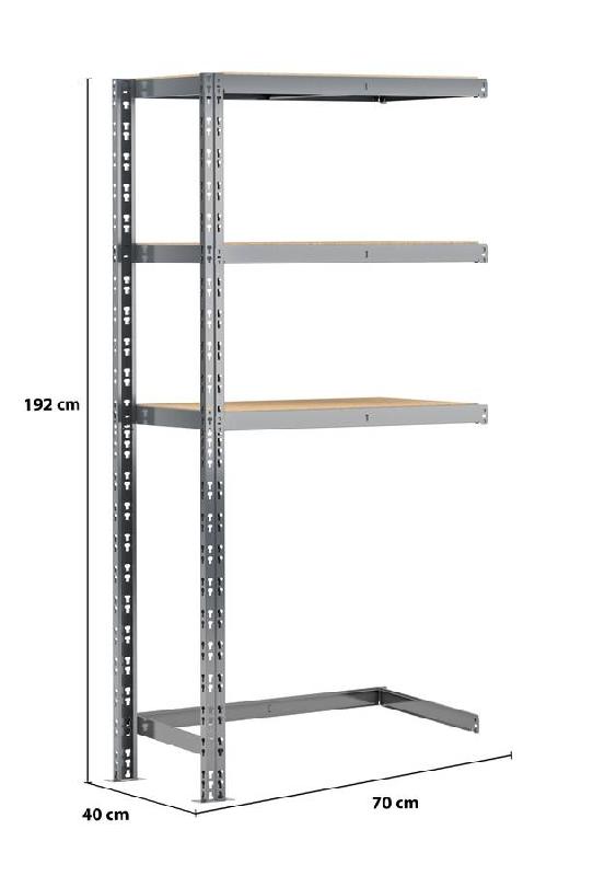 Extension étagère charge lourde Modulö - L. 70 cm - pour buanderie_1