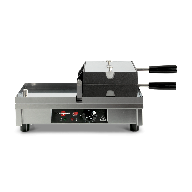 Gaufrier professionnel 4x5 Liège 180° simple G/D Krampouz_1
