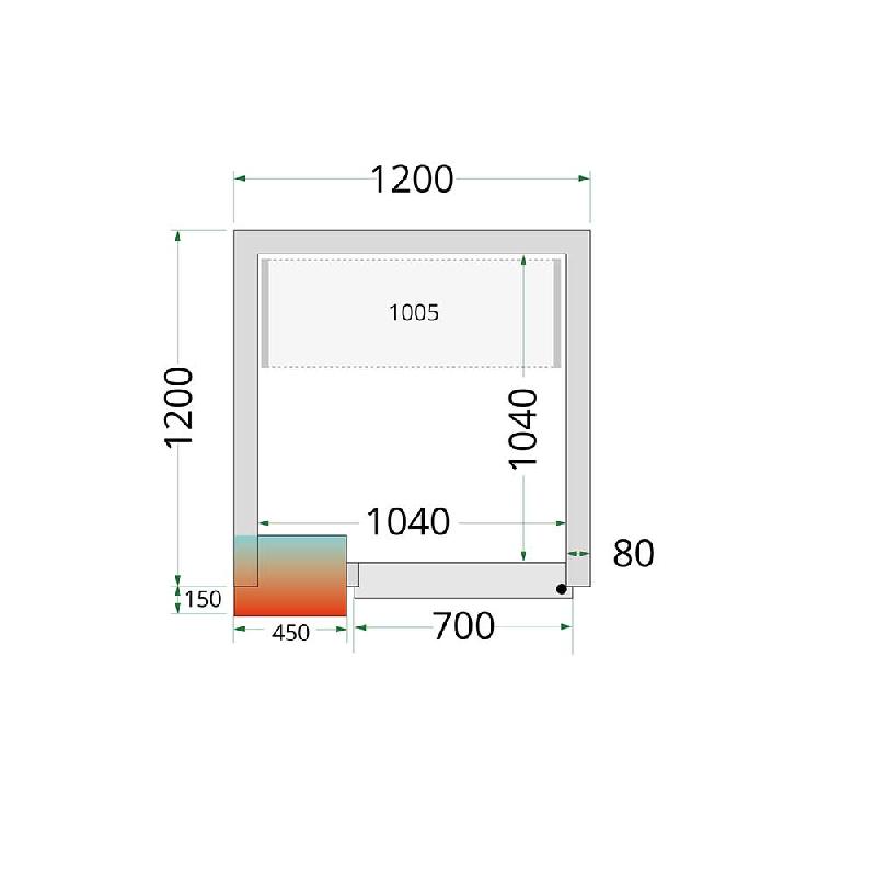 Kit de Rayonnage pour Chambres Froides Tefcold CRPF1212 et CRPF1215_1