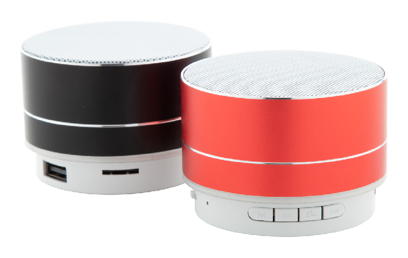 Enceinte Bluetooth - Boîtier aluminium - Appel mains libres - Radio FM - Lecteur micro SD - Pile rechargeable - Couleur noire_1