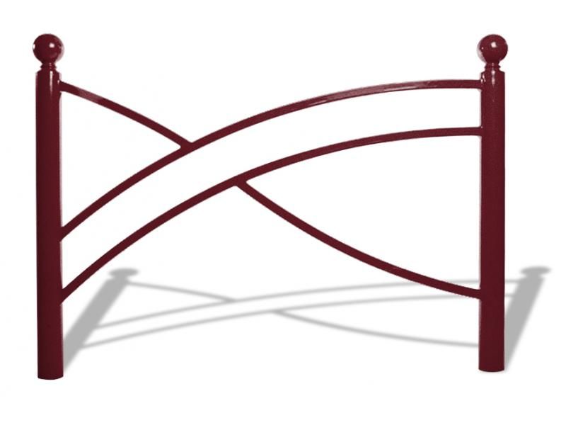 Bar3409 barrières urbaines - Urban'NT - en acier avec potelet Ø76mm et structure en tubes de section 40x27mm_1