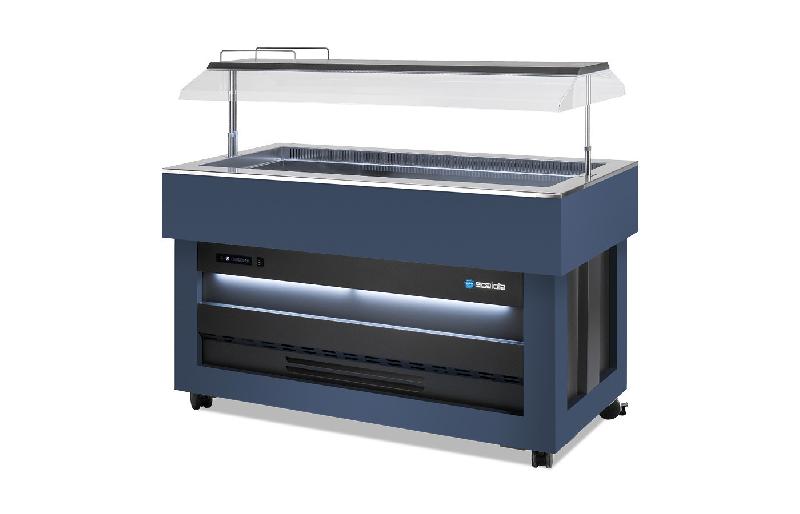 Buffet réfrigéré central avec cuve pour bacs GN1/1 SCAIOLA - SANS_1