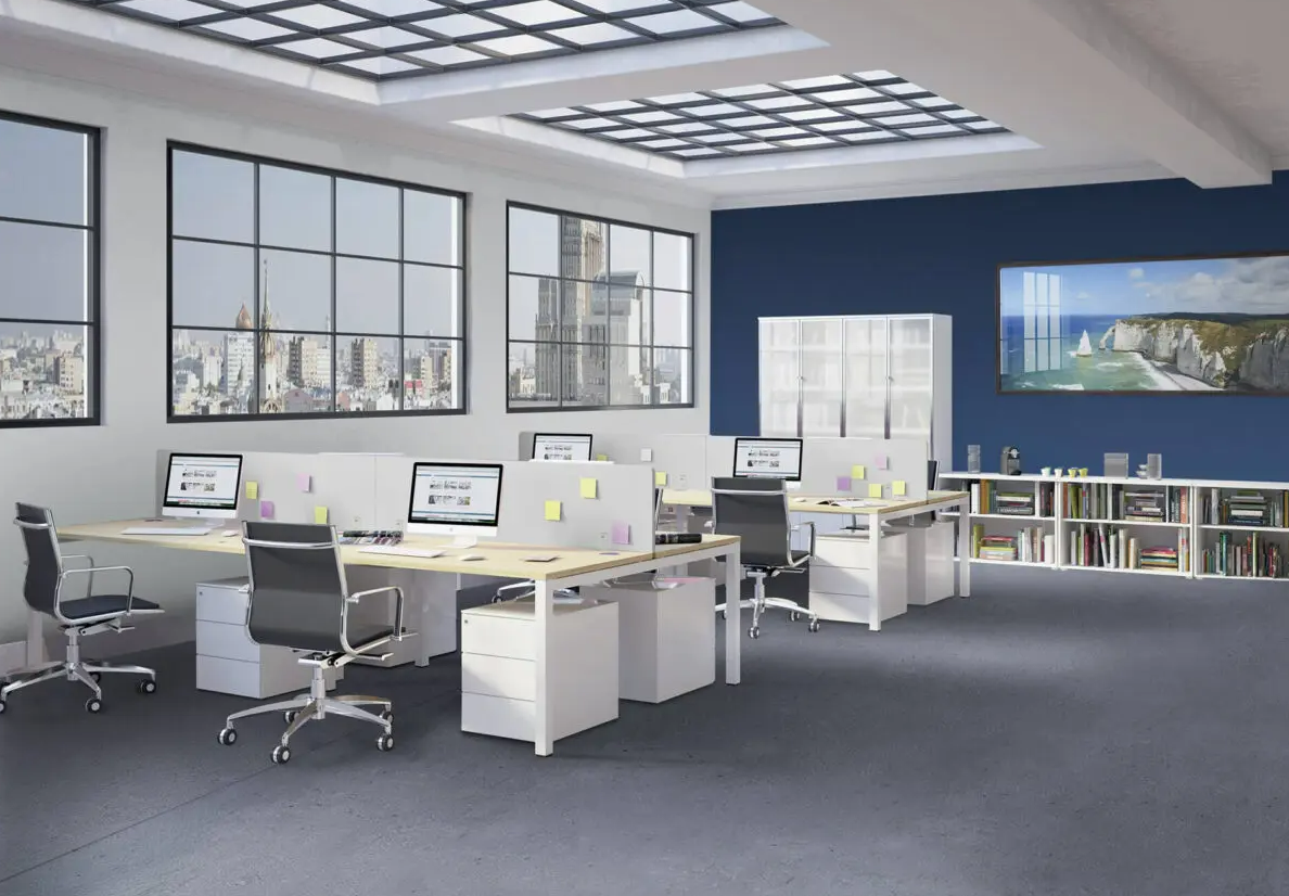 Bureau open space moderne et collaboratif pour équipes dynamiques_1