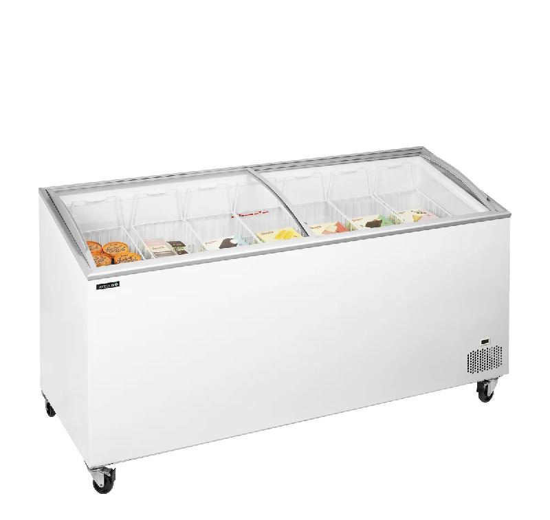 Congélateur vitré de crème glacée IC551SCEB (540 / 481) blanc TEFCOLD_1