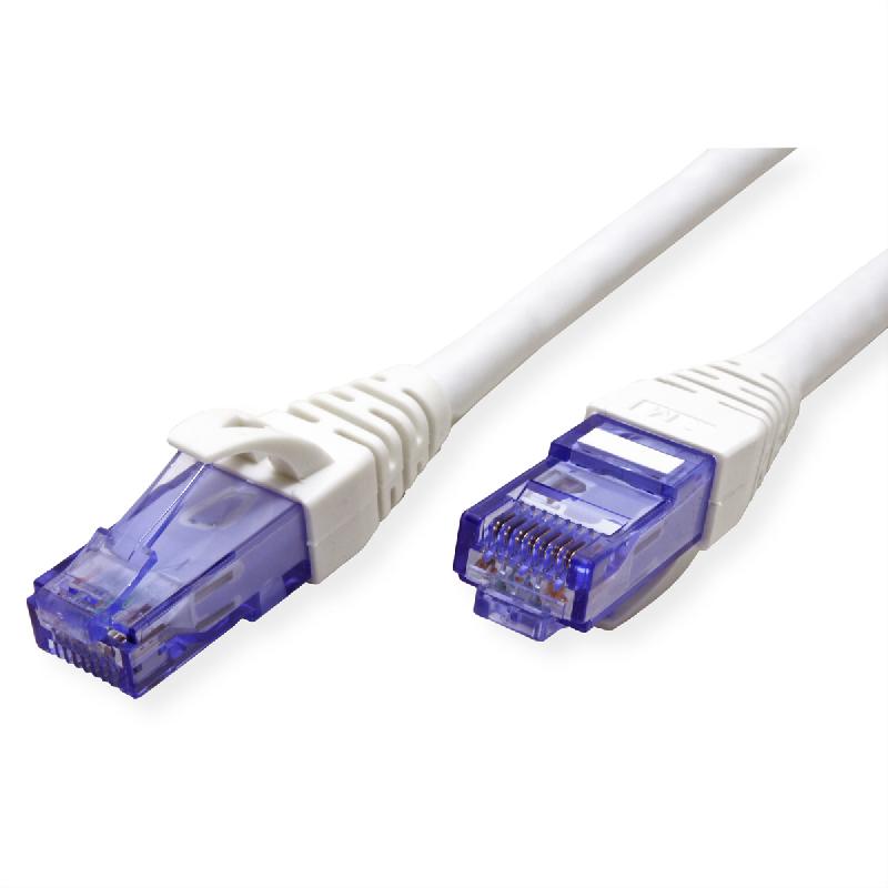 Cordon ROLINE UTP Cat.6A / 10 Gigabit, Component Level, LSOH, blanc, 2 m_1