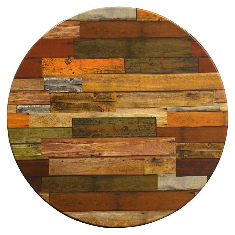 Plateau de table Werzalit Ø60 - PLANCHA ROT_1