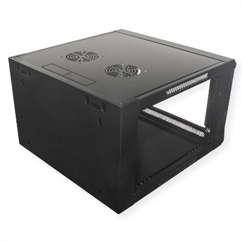 VALUE Armoire murale 6UH (HxLxP) 368 x 570 x 600mm, noir_1