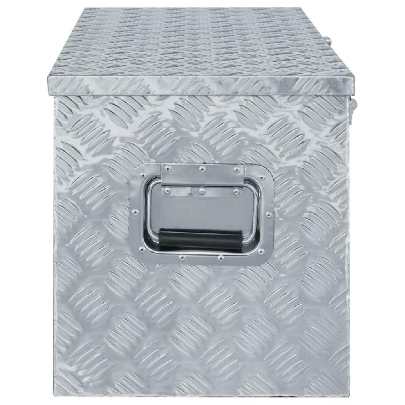 Vidaxl boîte en aluminium 110,5 x 38,5 x 40 cm argenté 142941_1