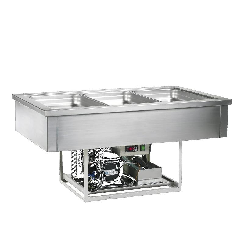 Cuve réfrigérée avec groupe intégré - Froid ventilé - 3 GN 1/1 - 96 L | Tefcold_1