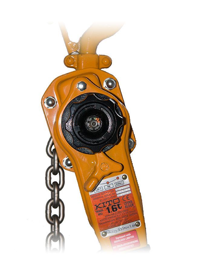 LB-OLL - Palan à levier KITO - Capacité 800 à 9000 kg avec limiteur de surcharge intégré_1