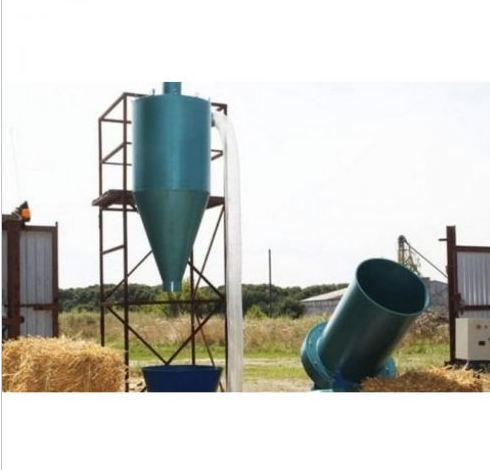 Broyeur de paille pour préparation de granulés avec cyclone d'ensachage - Capacité 800-1000 kg / h -RÉF. ATH09-ET_1