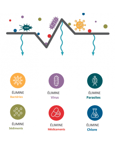 Cartouche de renouvellement AD inline anti-virus & bactéries - Filtration avancée sans UV_1