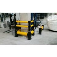 Barrière de sécurité intérieure - Protecteur de colonne A-Safe avec rails flexibles - Robuste et visible_1