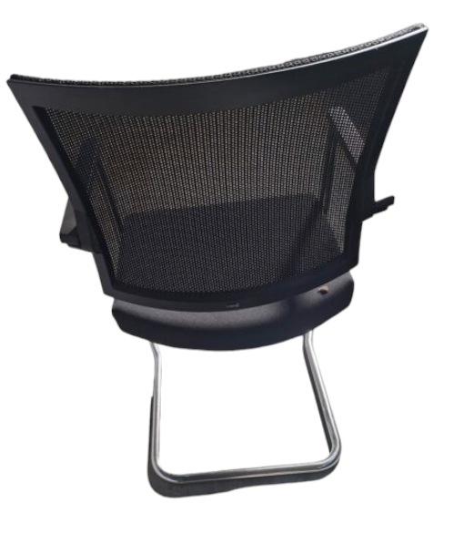 Chaise visiteur Ciello - Klöber d'occasion - cadre en acier inoxydable, assise ergonomique, design moderne_1