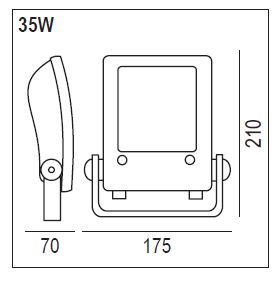 Cod.28203 - Éclairages des grands espaces - La Relco SARL - Lampe 50000 heures - LED Samsung - IP66 - 4000K - 4514 lm_1