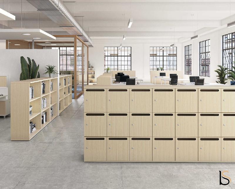 Meuble à casiers avec fentes courrier - Mobel Linea - A clé, 1 x 2 cases_1