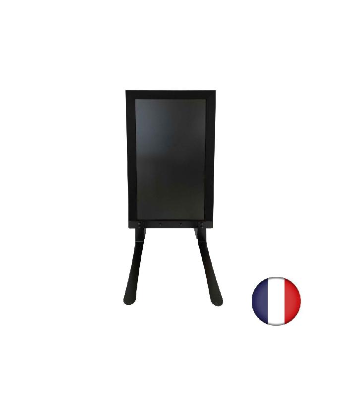 Panneau trottoir cadre bois sur piétement noir effet ressorts - 124 x 63,5 cm - Référence : PFN733N_1