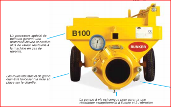 Machine hydraulique pour pomper du béton B100