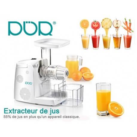 Slow juicer - Extracteur de jus à extraction lente 80t/min avec râpe offerte_1