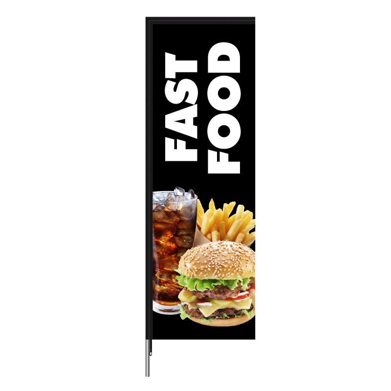 Voile publicitaire en tissu - Fast Food / Snack_1