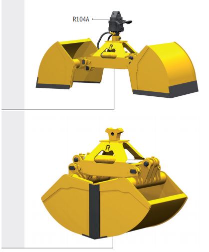 Bennes preneuses pour grues et mini-pelles R75/400 Rozzi - Haute qualité et durabilité_1