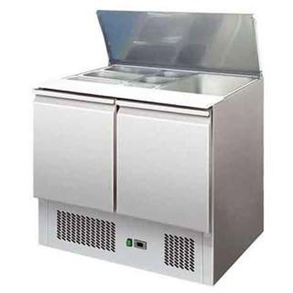 Saladette réfrigérée à capot télescopique - 2 portes GN 1/1 | L2g - S900STD_1