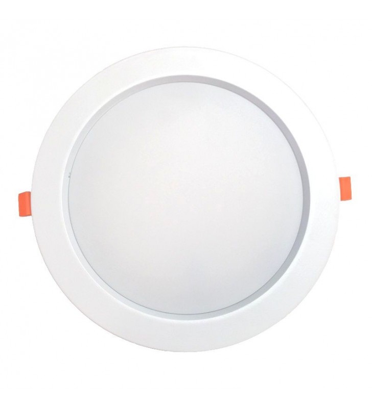 Downlight LED encastrable - 30W - 120° - Aluminium blanc - Réf DODS30W3K_1